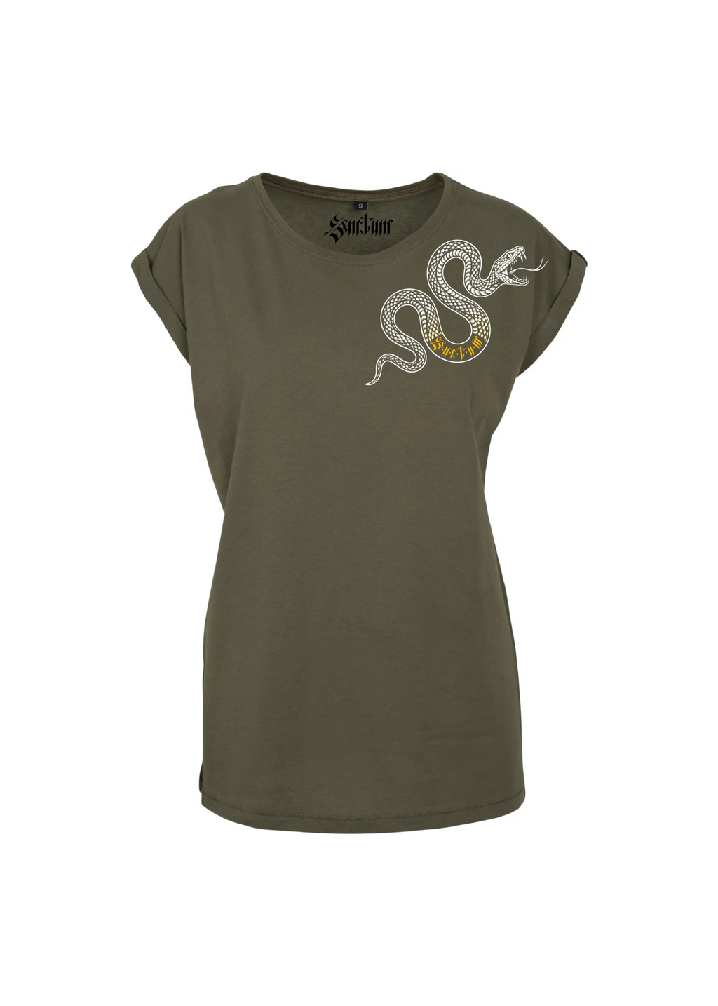 THE SERPENT — T-shirt manches à revers femme